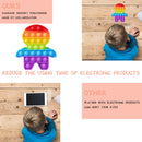 Silicone Push Bubble Fidget Anti Stress Autism Need Toys Rainbow (Human) Newly