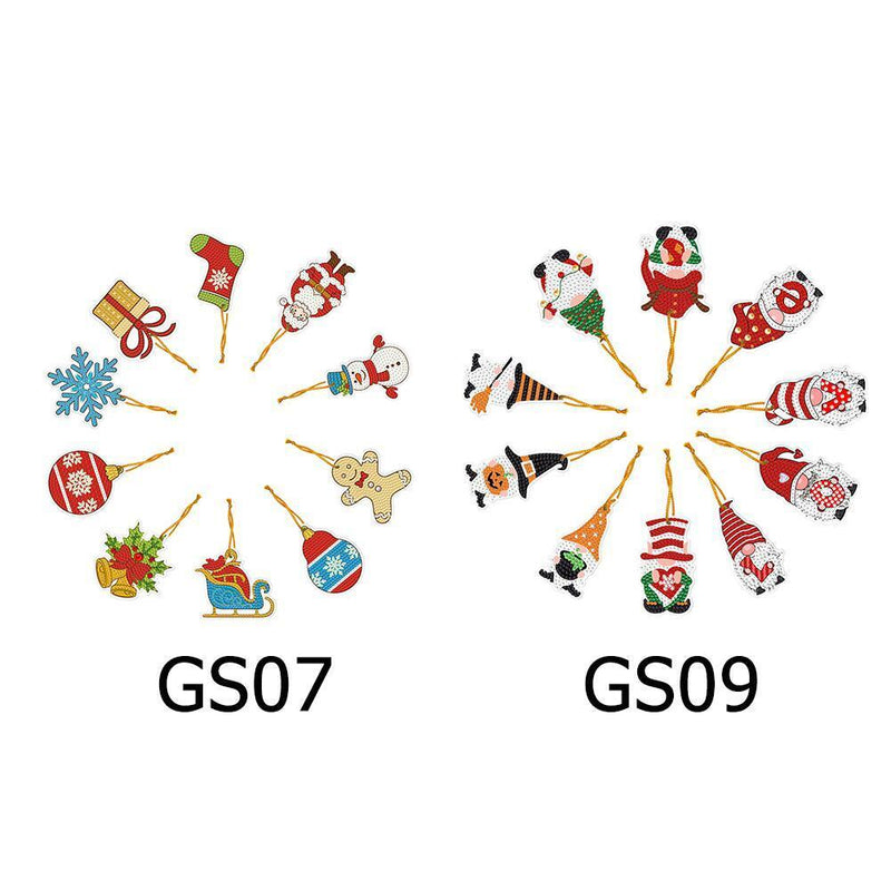 DIY Diamond Special Shape One-sided Hanging Christmas Ornament Prop (GS07)