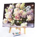 Flower Grass Vase Hand Painted Picture Kit Oil Painting By Numbers Set No Frame