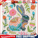 5D DIY Diamond Painted rabbit Partial Special Rhinestone Set