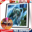 Waterfall Wolf 5D Diamond DIY Painting Kit Home Decor Craft 35 X 35cm
