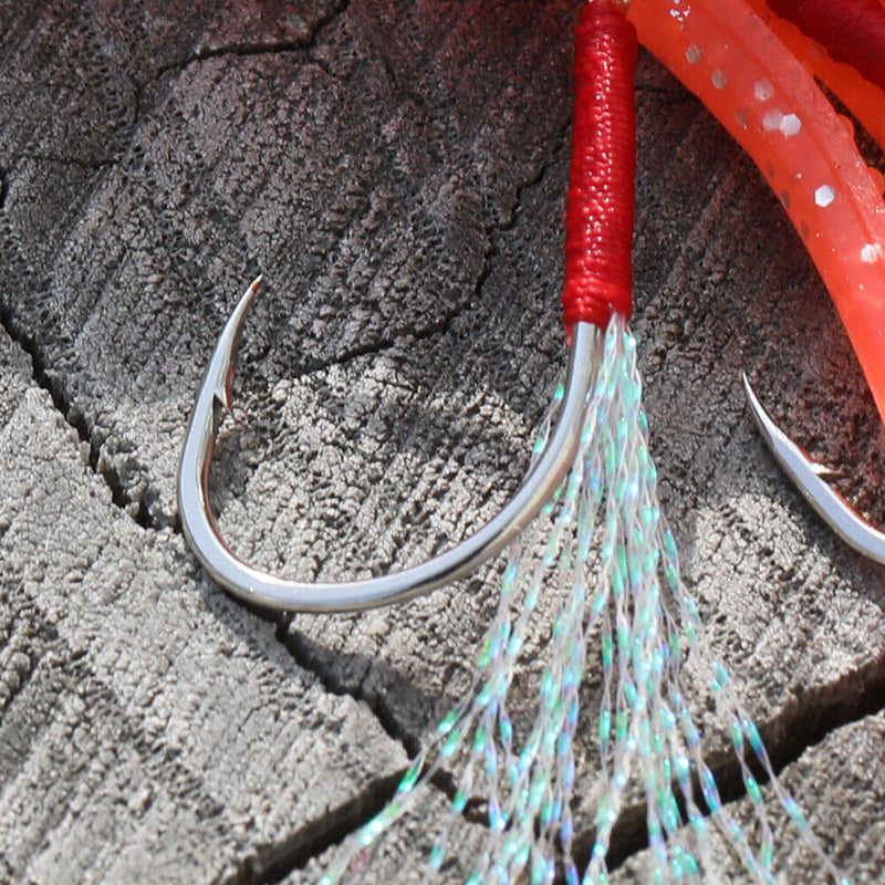 5x 11cm 22g Octopus Soft Fishing Lures Jig Hook Artificial Wobbler Bait (A)