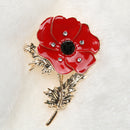 Women Chic Flower Corsage Fashion Rhinestone Party Brooch Clothing Gift