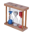 Shower Timer Wooden Sandglass Ornament Brush Teeth Clock Hourglass Timer
