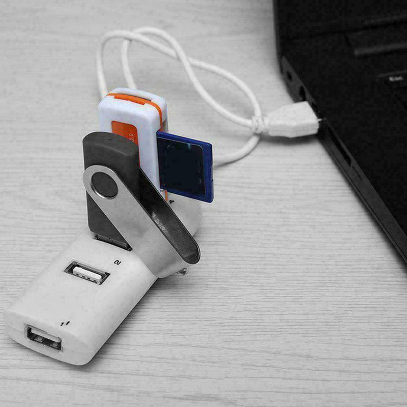 High Speed 4 Port USB HUB 2.0 Multi Splitter Expansion Laptops Desktop S0D4 I0N4