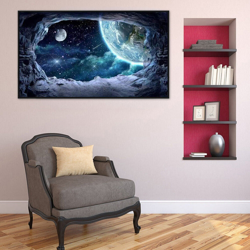 5D Kit Rhinestone Pictures DIY Cosmic Planet Full Round Drill Diamond Paint