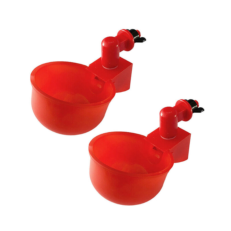2x automatic bird barn, poultry, chicken drinks, water drinking cup, poultry