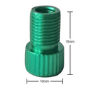 MTB Bike Valve Converter Bicycle Presta to Schrader Valve Adapter (Green)