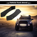 Universal Gloss Black Car Front Bumper Lip Splitter Chin Spoiler Left+Right