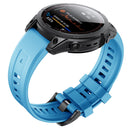 Silicone Strap for Garmin Fenix 7/6/6 Pro/5/5 Plus Watch Band (Sky Blue) Newly