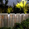4pcs LED Solar Lamp Outdoor Stair Garden Fence Step Wall Lights (Warm)