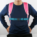 Backpack Shoulder Non-slip Fixed Strap Adjustable Bag Chest Belt (Blue) Newly