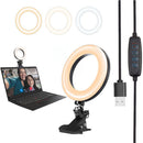 Mode Laptop Computer Monitor Selfie Ring Light Lighting Kit Video Conference