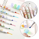 Creative Stationery Highlighter Pen Set Eye Care Key Points Markers Color Pen