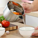 1X Steel Gravy Oil Grease Soup Separator Strainer Bowl Cookware F4L3 X6R1