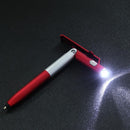 Multifunction Ballpoint Pen Folding LED Light Mobile Phone Stand Pen (Red Newly