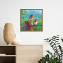 5D DIY Diamond Painting Full Square Drill Bird on Stake Wall Decor Rhinestone