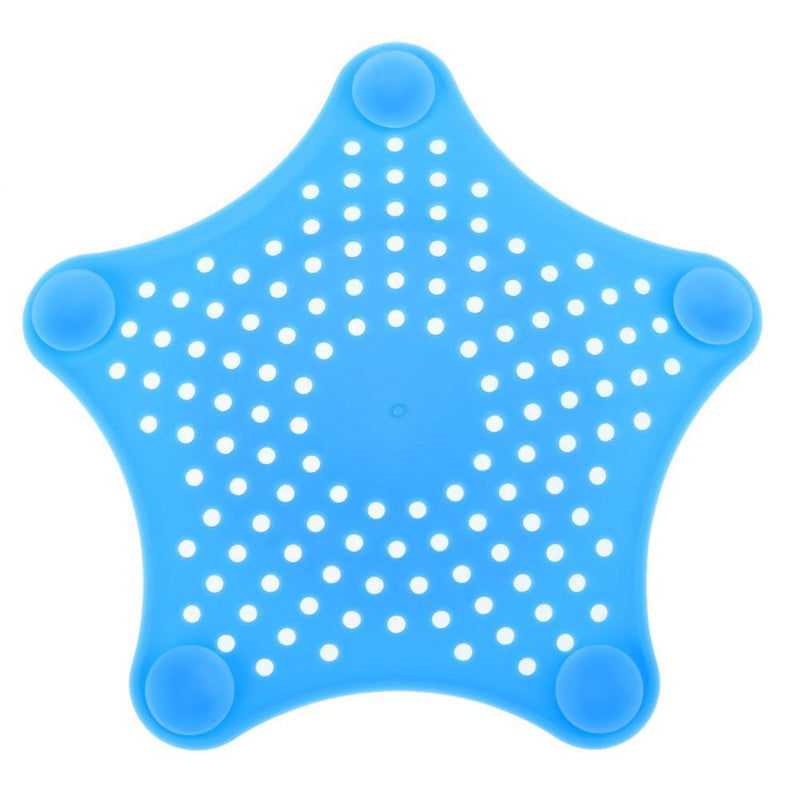 Sea Star Soft PVC Kitchen Cleaner Sink Filter Sewer Drain Strainers(Blue)