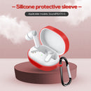 Bluetooth-Compatible Earbuds Case for SoundPEATS Q Protective Skin (Red)