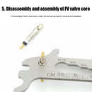 BIKERSAY 7 in 1MTB Road Bicycle Chain Wear Indicator Chain Checker Ruler Ga