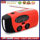 2000mAh Portable Hand Crank FM AM WB NOAA Radio Solar Radio Torch (Red)