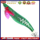 Luminous Fishing Lure Lifelike Wood Shrimp Squid Jig Hook Swimbait (Style C)