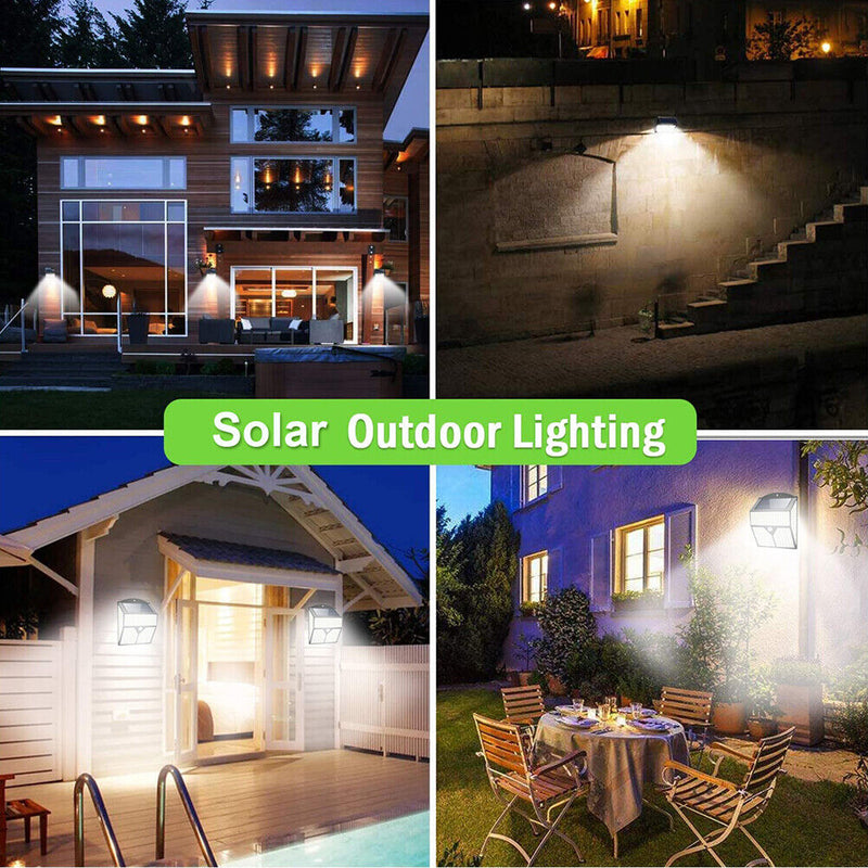 436 LED Solar Powered Lights Outdoor Bright PIR Motion Sensor Lamp (Single)
