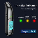 Automatic Alcohol Tester Non-contact LCD Professional Breath Tester (Black)