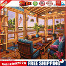 Paint By Numbers for Beginner House Living Room DIY Acrylic Painting Kit