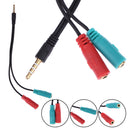2 in 1 Splitter 4 Pin 3.5mm Audio Headphones Headphones 2 Female Female Female Head