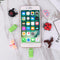 Animal USB Data Cable Bites Protector Cord Cable Winder (Green Caterpillar)
