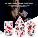 7pcs Polyhedral DND Dice RPG Multi-Sided Digital Role Playing Funny Game Toys