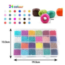 Glass Beads Box Set Spacer Beads For Jewelry Making Bracelet NE Diy AU P9I6