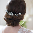 Crown Bridal Hair Ornaments Flower Hair Pin Hair Combs Leaf Crystal Tiara