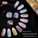 Glitter Magnetic Gel Holographic Glitter 8ml Rainbow Cat Eye Nail Gel