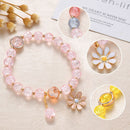Jewelry Crystal Bracelet Small Daisy Bracelet Cuff Bangles Shiny Bracelets