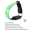 LED Luminous Armband Bracelet Cycling Reflective Warning Wristbands (Green)