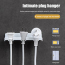 Punching Free Plug Hanger Wall-Mounted Toothbrush Bathroom Holder (White) Newly