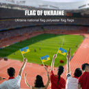 Hand Held Flags - Ukraine National Stick Flags for Parades Car Decor (12 Pack)