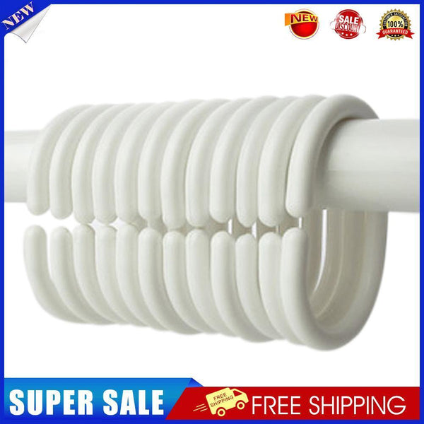 10pcs Pack of 12 Shower Curtain Hook Hanger Plastic