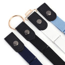 Invisible Belts - Comfortable Pack of 4 No Buckle Stretch Belt for Jeans Pa