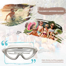 Children Goggles Waterproof Anti-fog Swimming Snorkeling Glasses (White) Newly