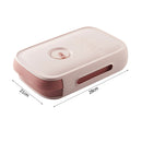 Drawer Egg Storage Box Refrigerator Fresh Keeping Egg Dumpling Tray (Pink) Newly