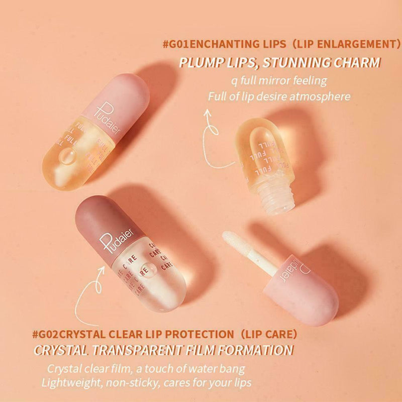 Vegetable Lip Plumping Oil Moisturizing Essence Repair Lipstick Care J3F6