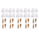 10 Sets Radio DC Power Connector Plug T-Type 2 Pin Male Female Wiring Adapt
