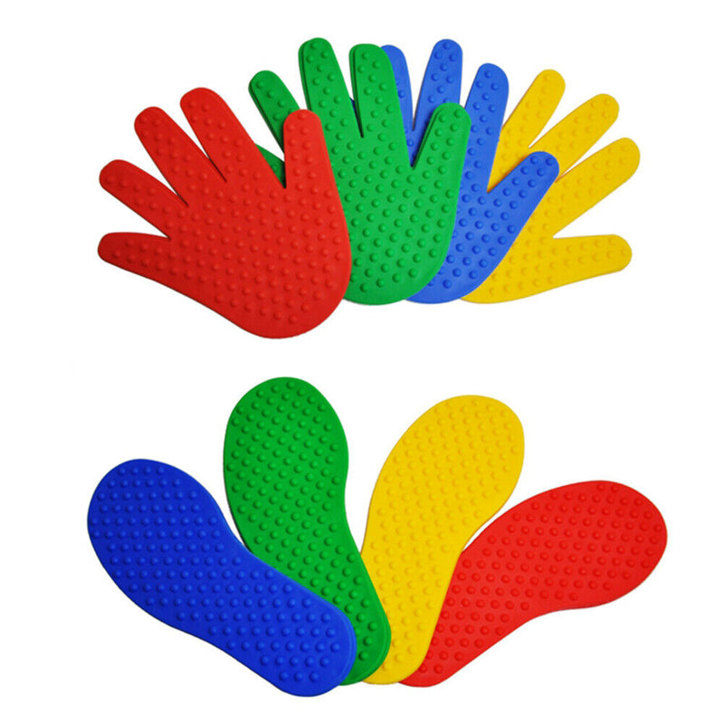 Hands Feet Floor Game Kids Jump Play Mat Sensory Sport Toys (8 Pairs)