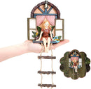 Outdoor Ladder Yard Art Window Door Sculpture Hanging Fairy House Tree Statue
