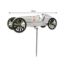 Metal Racer Windmill Aircraft Wind Spinners Outdoor Garden Yard Decor (C)