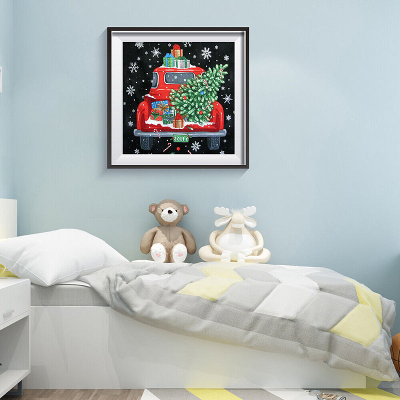 5D DIY Diamond Painting Kit Full Round Drill Snowflake Car Rhinestone Picture
