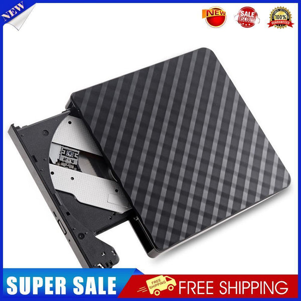 USB 3.0 External DVD Burner CD/DVD ROM CD RW Player Optical Drive (Black)